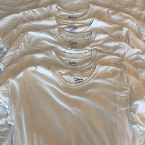 5 mens plain white t-shirt or undershirts